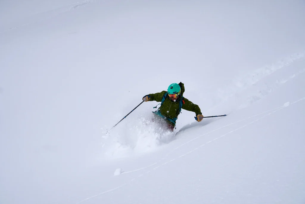 Skiing powder on a custom planned ski trip